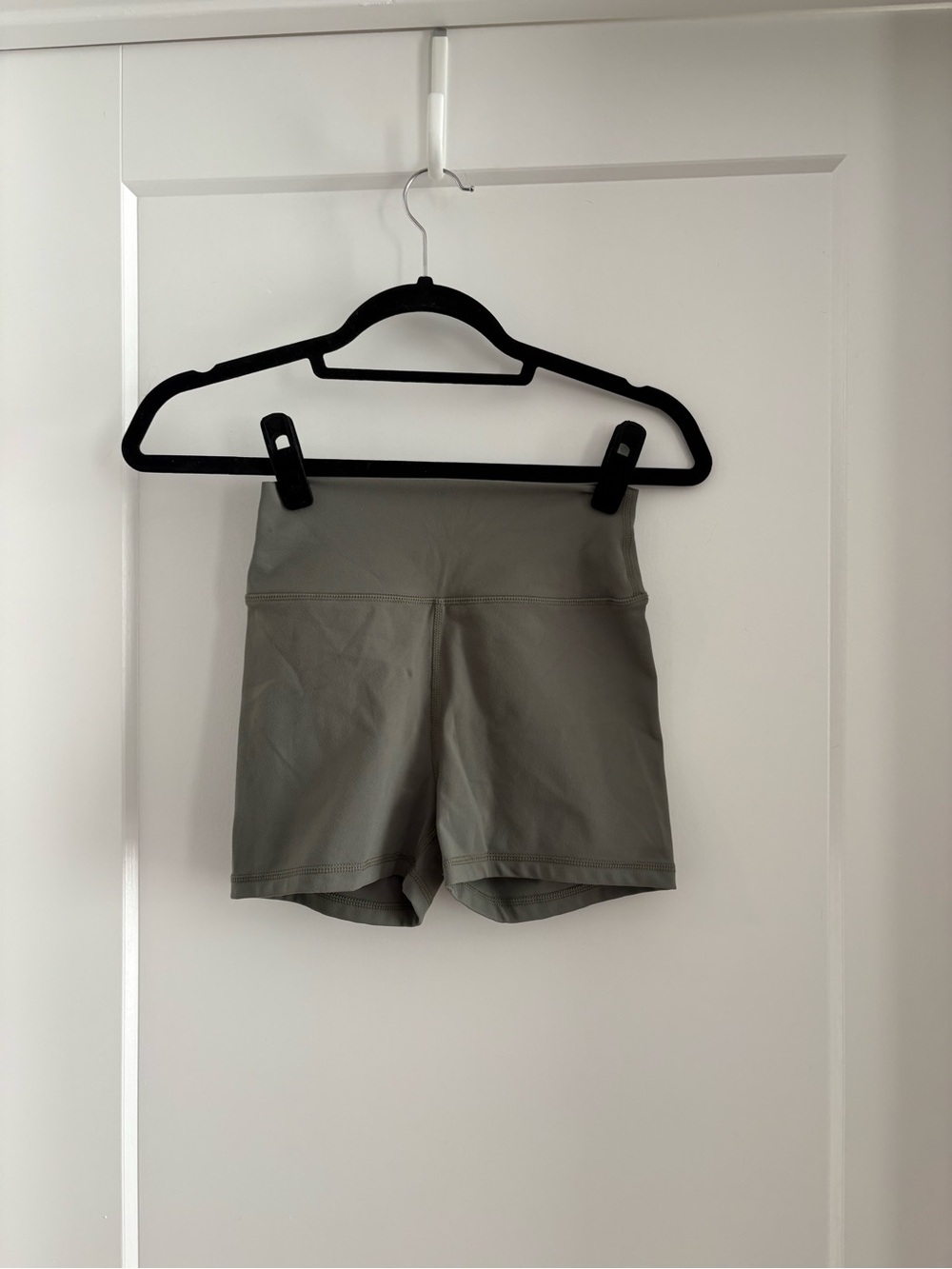 WeWoreWhat High-Waist Bike Shorts in Olive